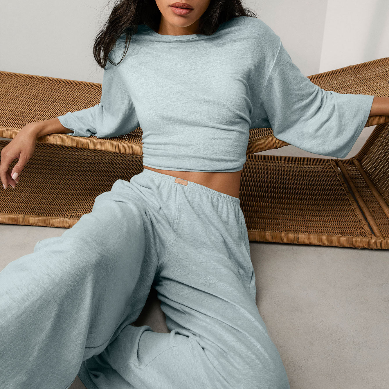 Linen Knit Side Slit Pant、mySite、bengalsvssteelers