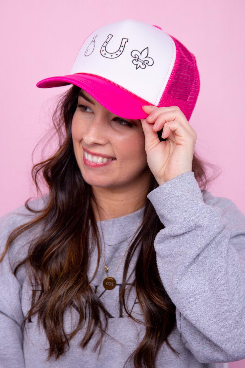 KY Proud Trucker Hat - Hot Pink、mySite、hinf8tx79