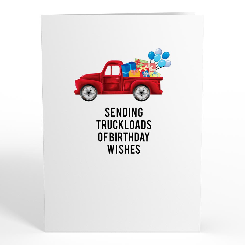Truckloads of Birthday Wishes Pop-Up Card、mySite、solidvoid