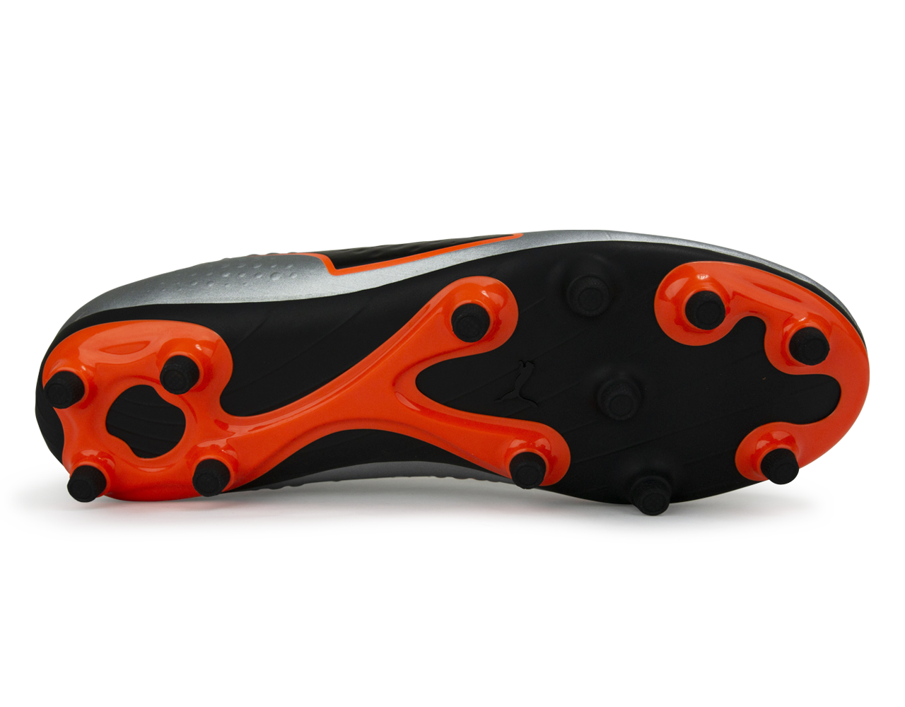 PUMA Kids One 4 Syn FG Silver/Orange/Black、mySite、bottomscart