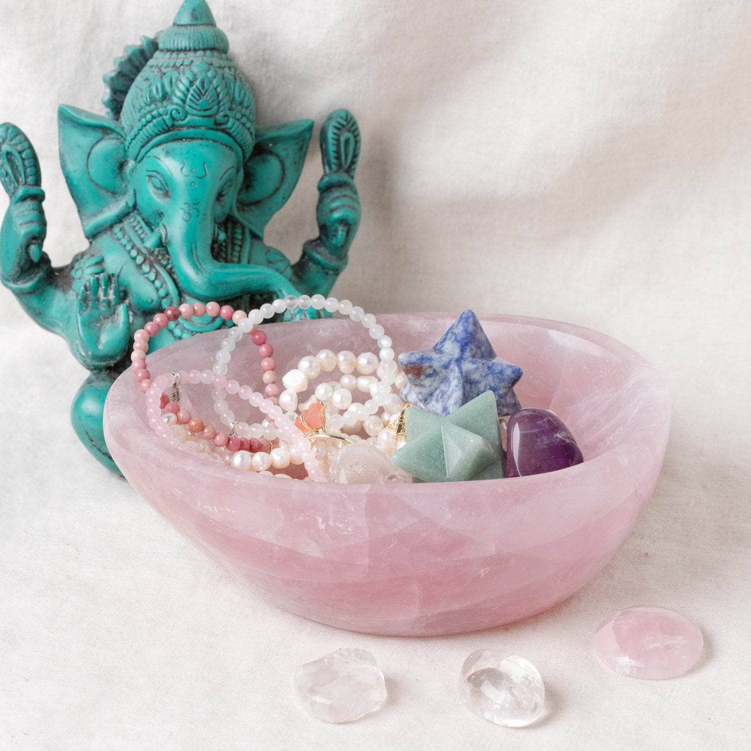Rose Quartz Crystal Bowls- 1 of a Kind、mySite、hinf8tx79