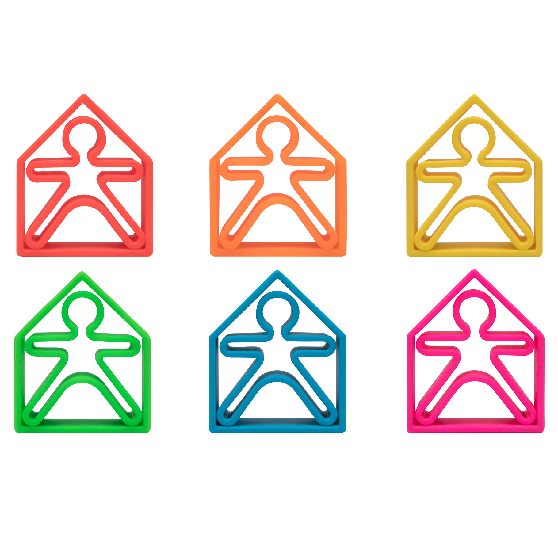 Neon Kids & Houses 6 Pack (Assorted Colors)、mySite、g9winljtr