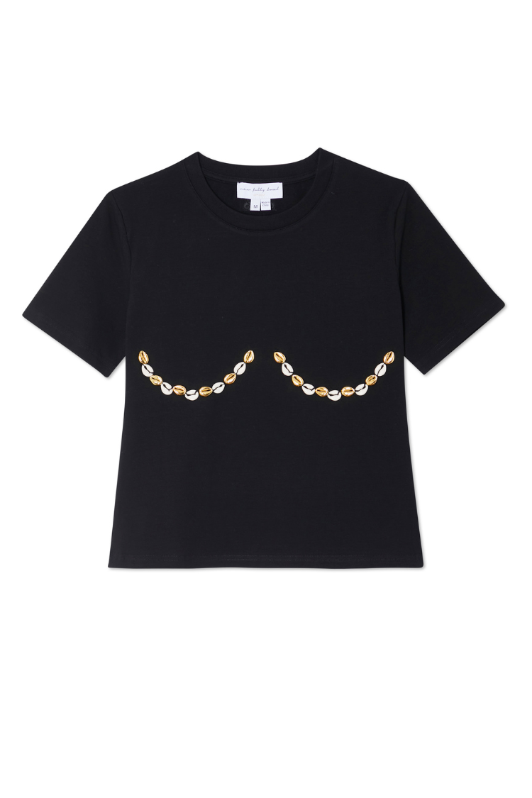 Black Shell Boob Baby T Shirt、mySite、solidvoid