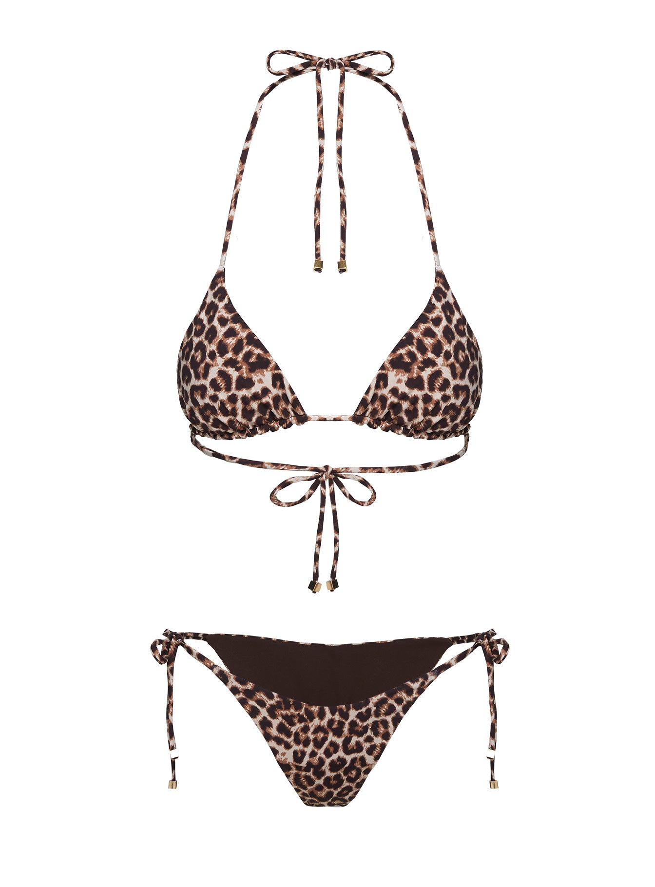 Nevaeh Triangle Bikini Top Leopard、mySite、solidvoid