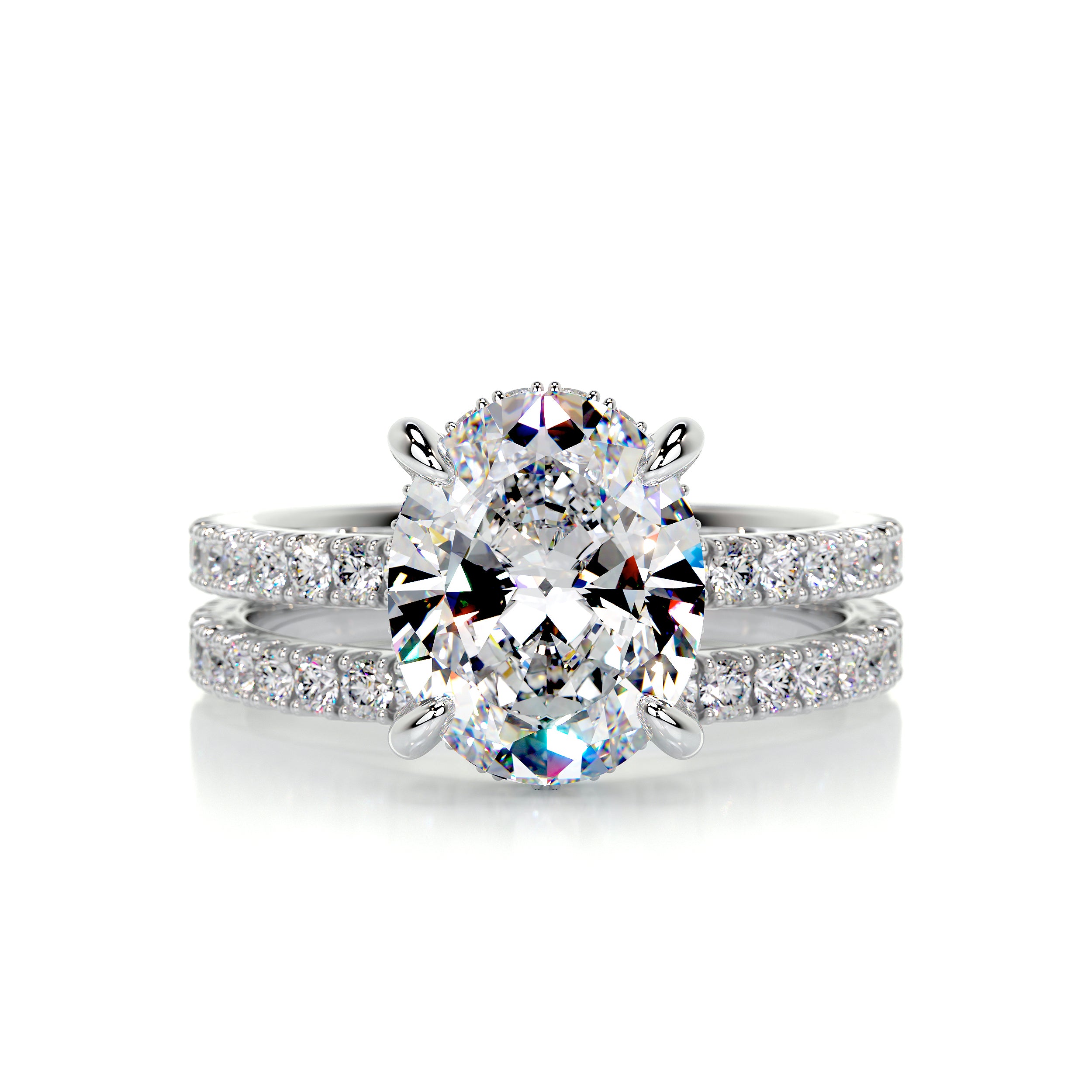 Lucy Moissanite & Diamonds Bridal Set -Platinum、mySite、hinf8tx79