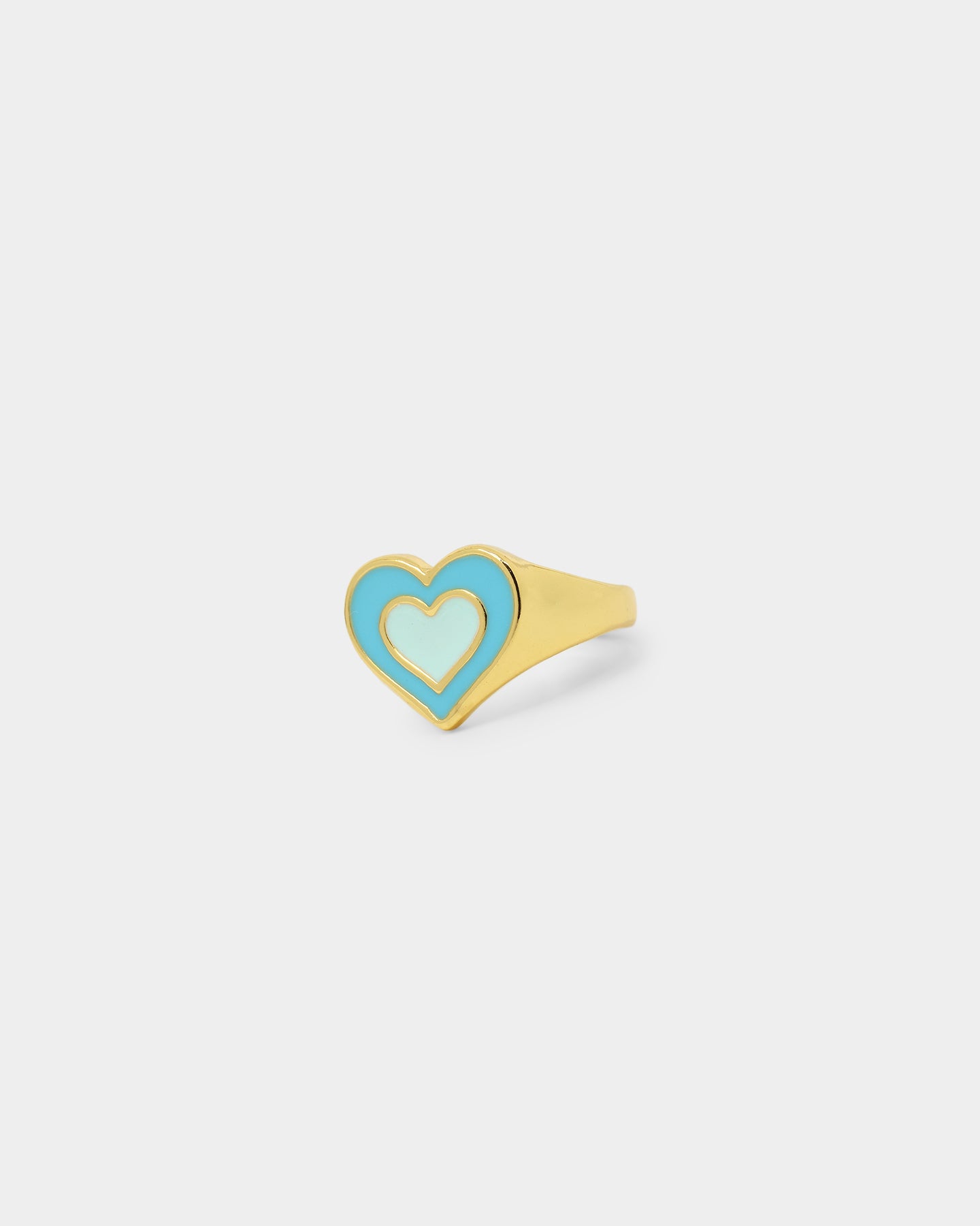 Raising Hell Women's Pastel Hearts Ring Gold/Blue、mySite、zt4zffjzw