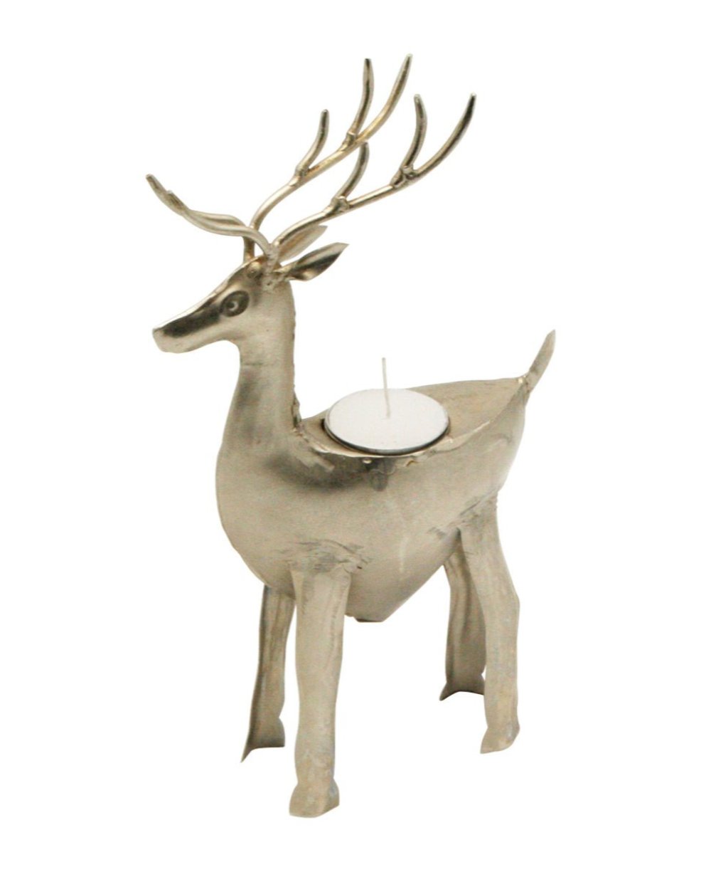Handcrafted Wrought Iron Reindeer Tea Light Holder、mySite、topwebapps