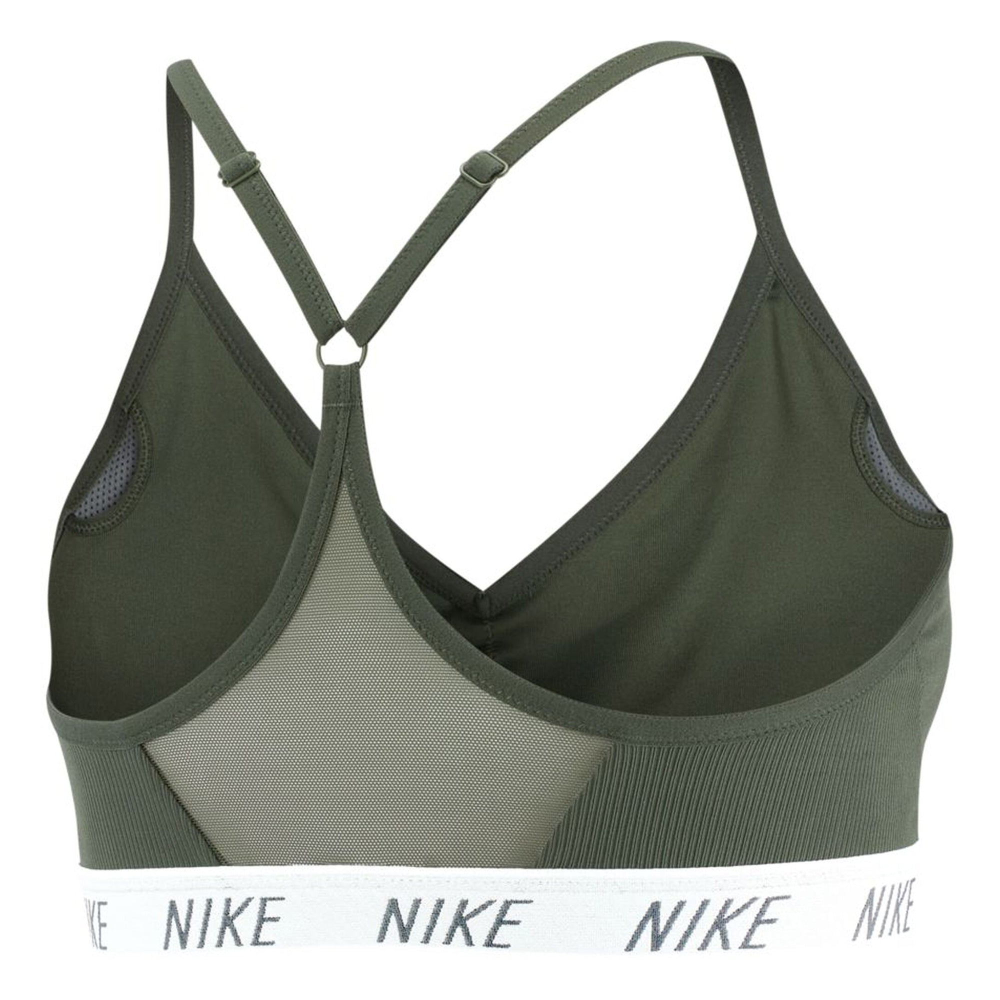 Nike Women's Indy Dri-FIT V-Neck Sports Bra Juniper Fog/White、mySite、noshort
