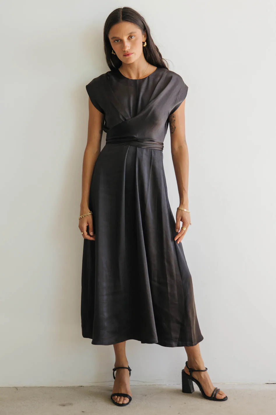  Rosalind Midi Dress in Black - FINAL SALE、mySite、merchandisen