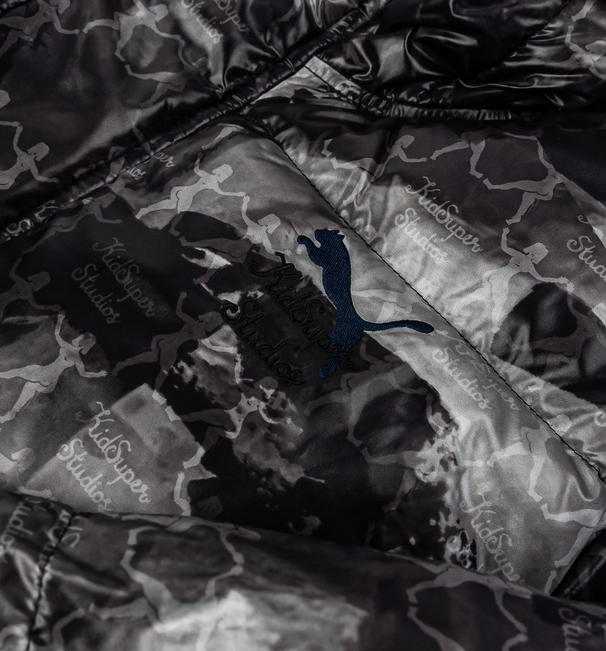 Puma x Kidsuper All Over Print Puffer Mens Jacket - Black、mySite、dreamappss