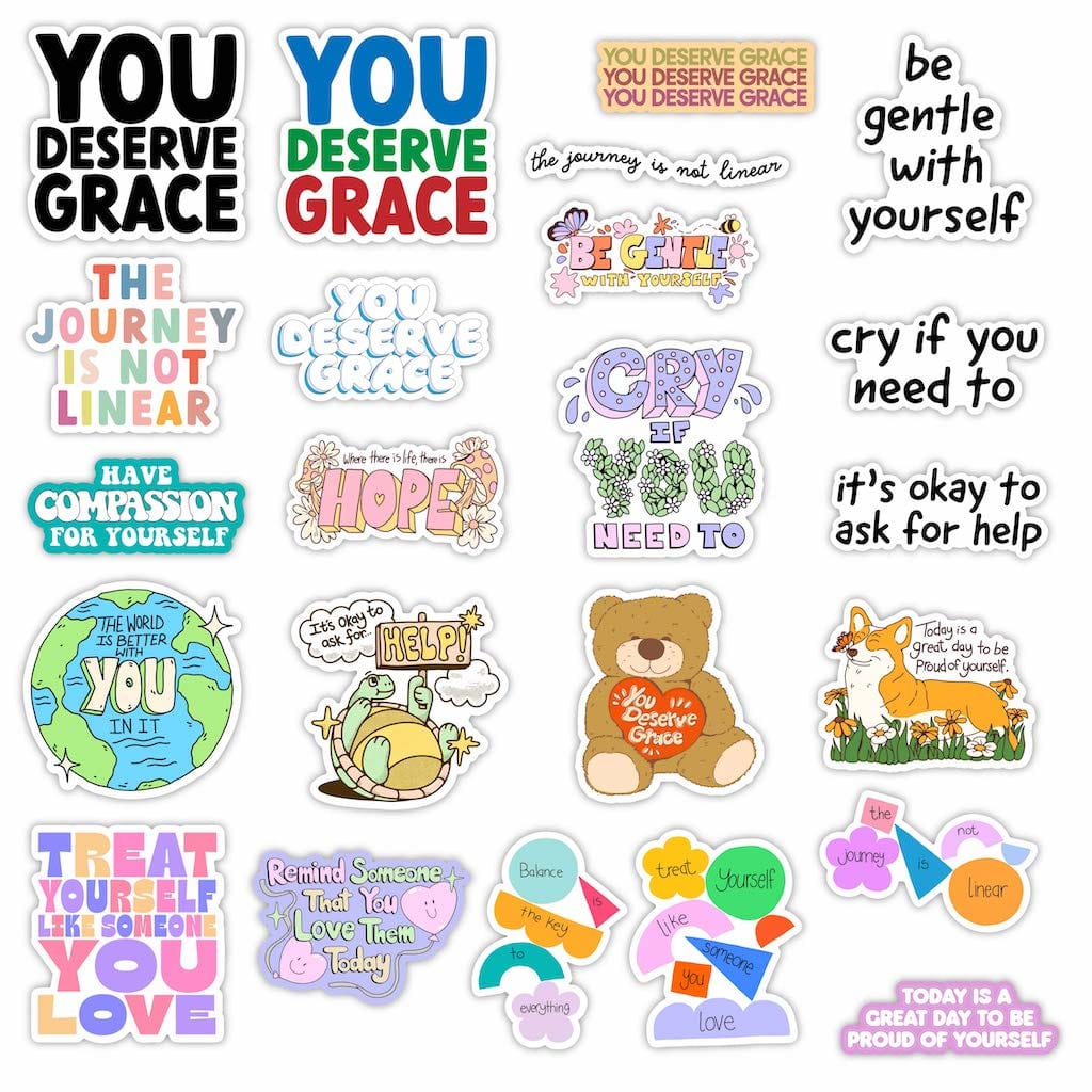  Mental Health Sticker 23 Pack - Grace、mySite、ghnorth
