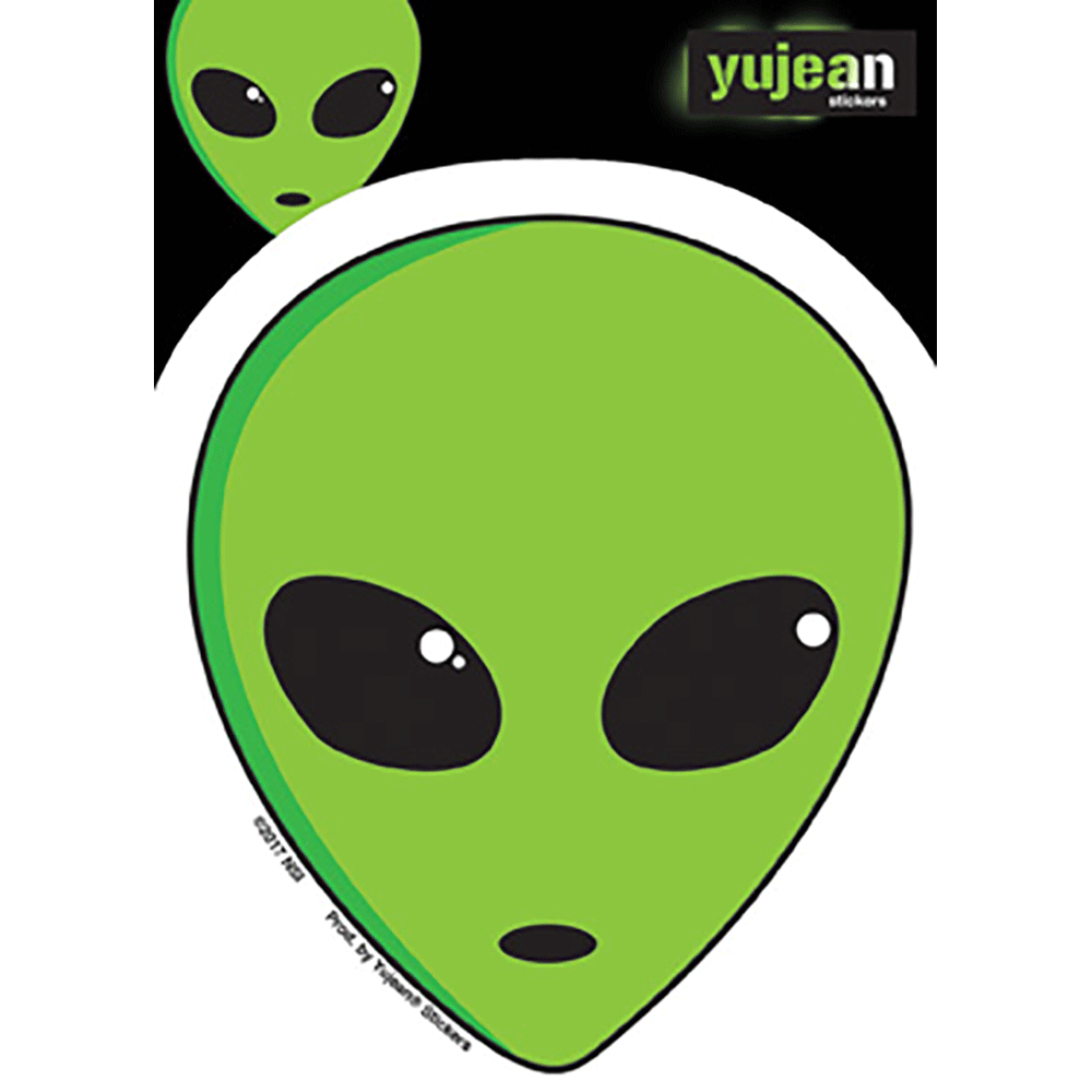  Alien Head Vinyl Sticker Decal、mySite、ghnorth