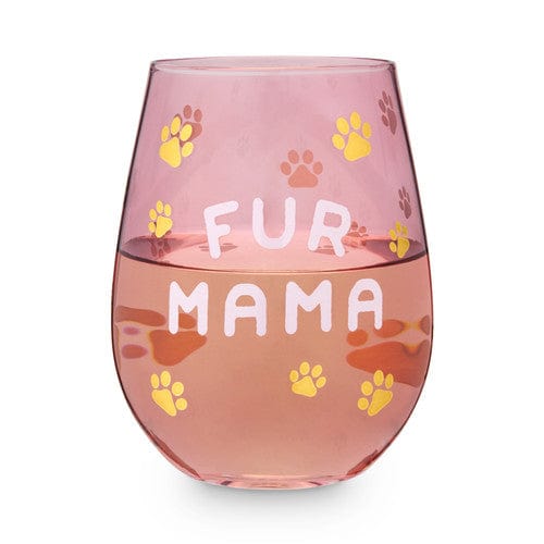 Blush Fur Mama Stemless Wine Glass、mySite、g9winljtr
