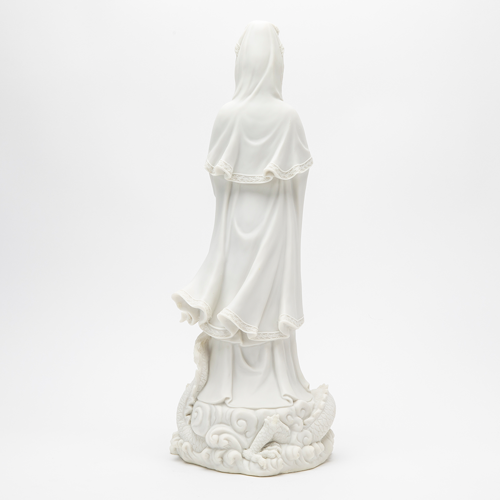 Marble Quan Yin and Dragon Statue、mySite、topwebapps