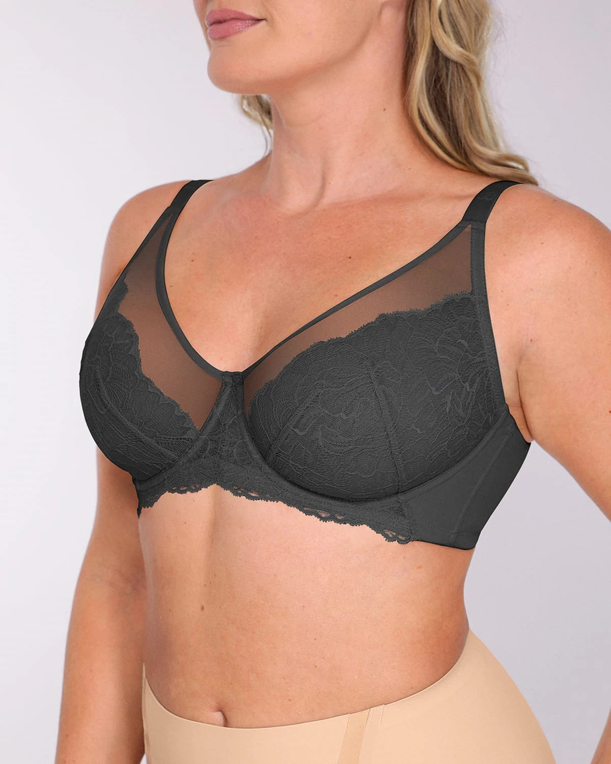 Supportive Unlined Lace Underwired Bra、mySite、bengalsvssteelers
