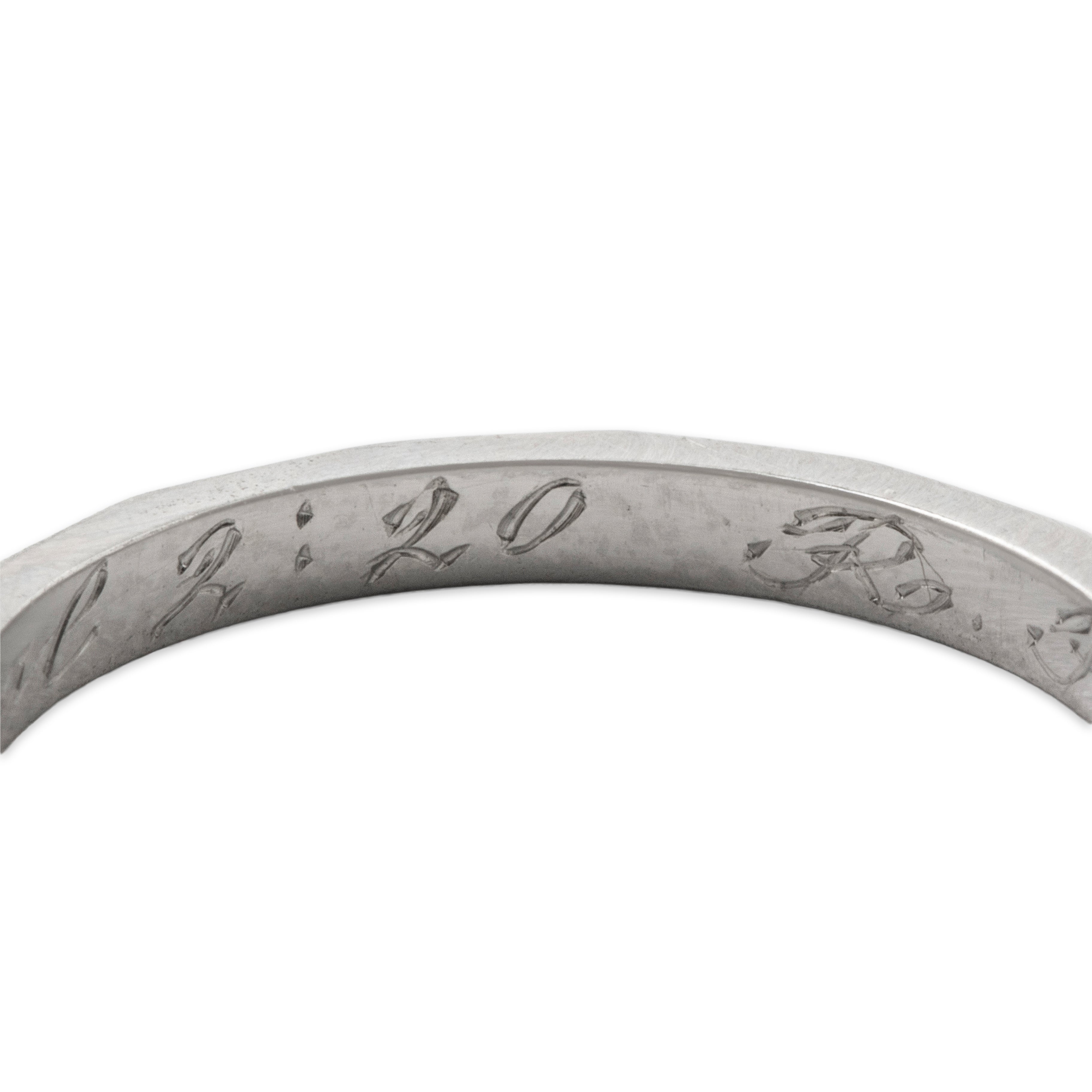 Antique Traub Platinum Art Deco Orange Blossom Band Ring 5.25、mySite、hinf8tx79