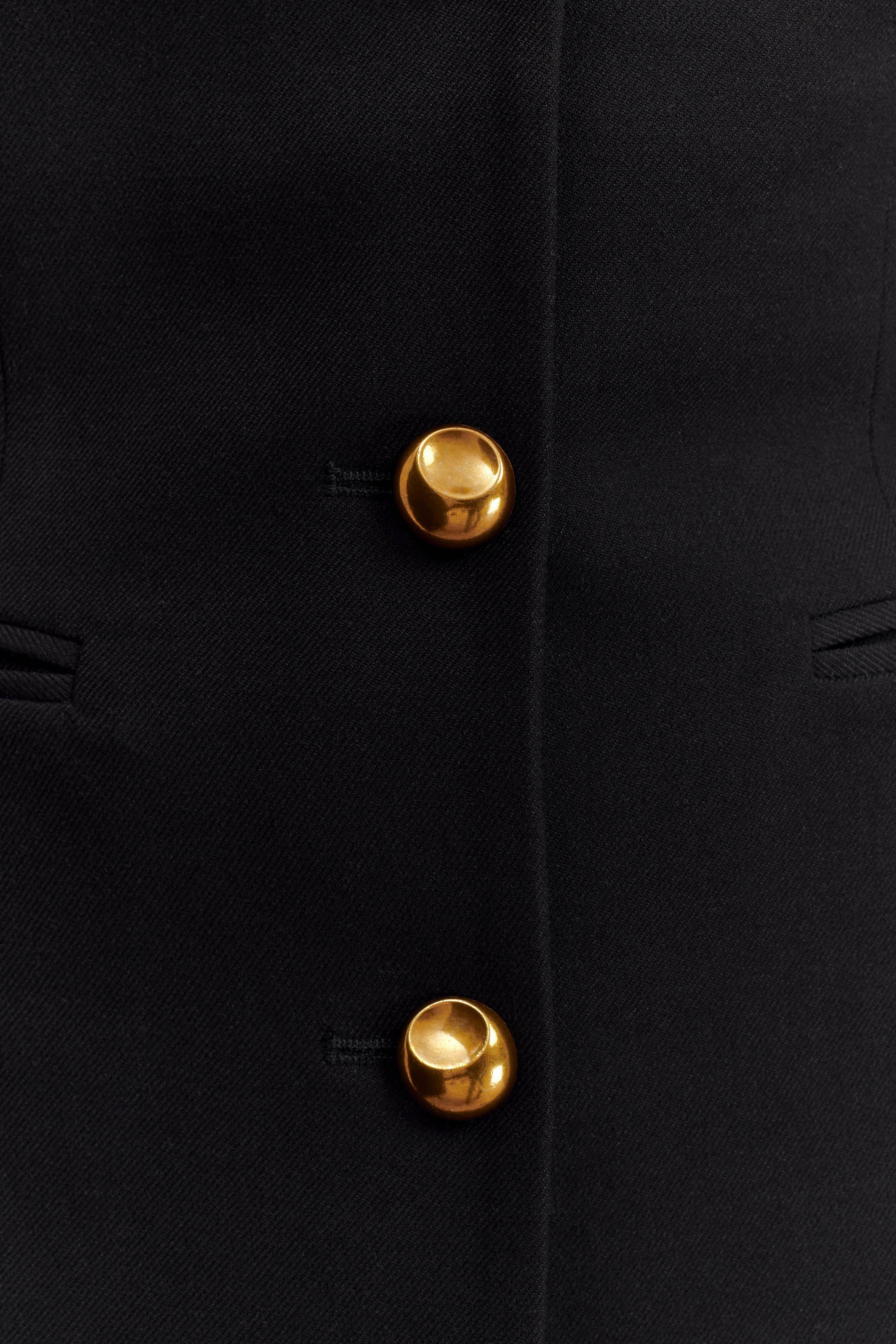 Bellamy Cinched Blazer - Black、mySite、solidvoid