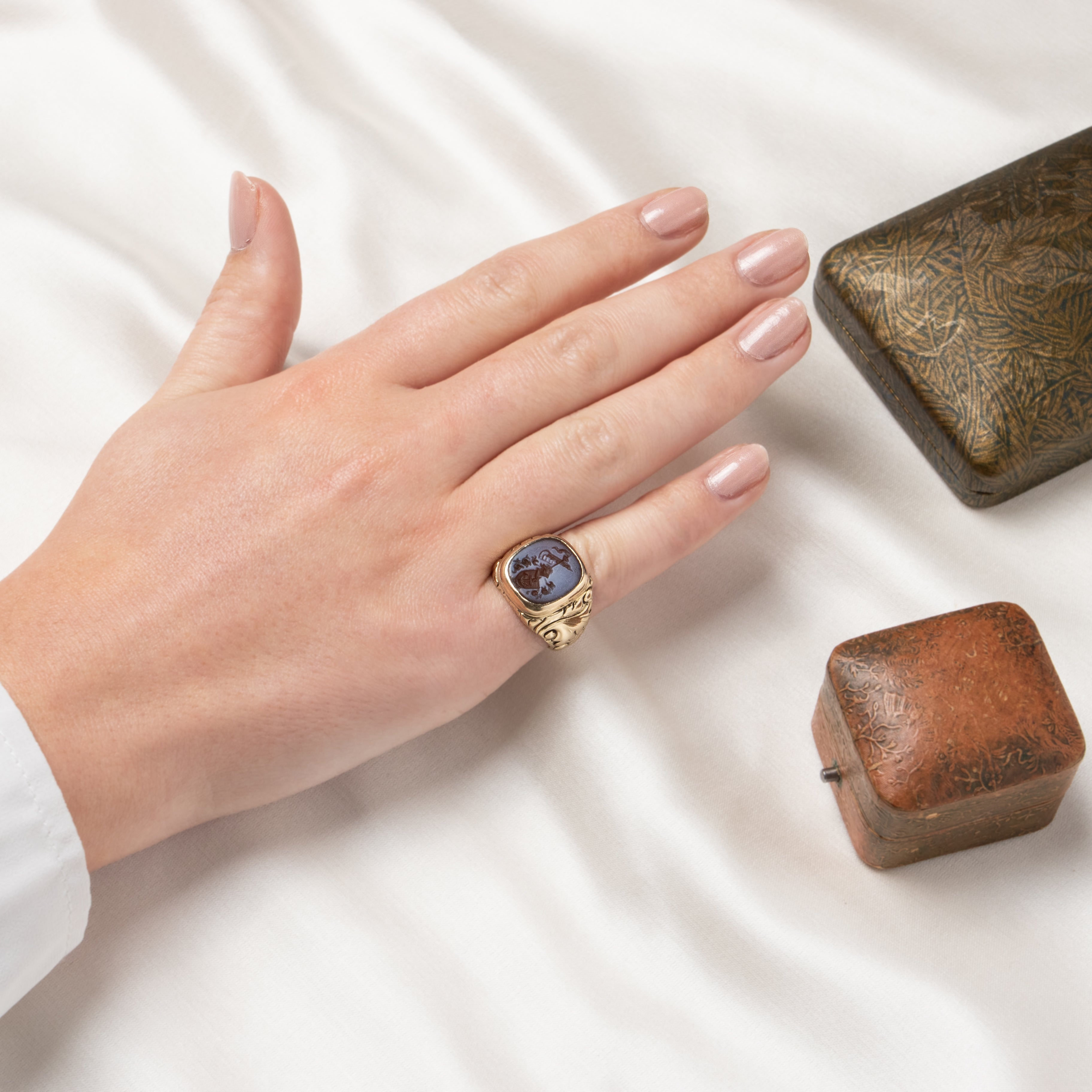 ANTIQUE 14K YELLOW GOLD RED CARNELIAN ANCHOR SHIP INTAGLIO SIGNET RING 6.5、mySite、hinf8tx79