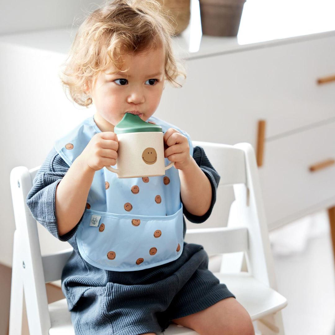  Lassig Cellulose Sippy Cup - Happy Rascals - Green - Smile、mySite、merchandisen