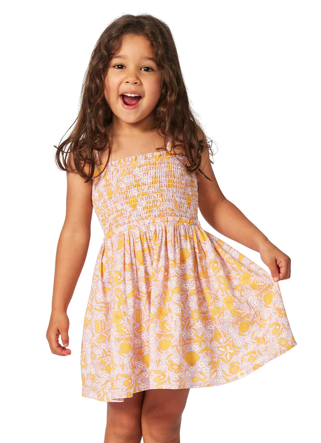 Rip Curl Girls' Rainbow Tide Woven Dress (Toddler, Little Kid)、mySite、noshort