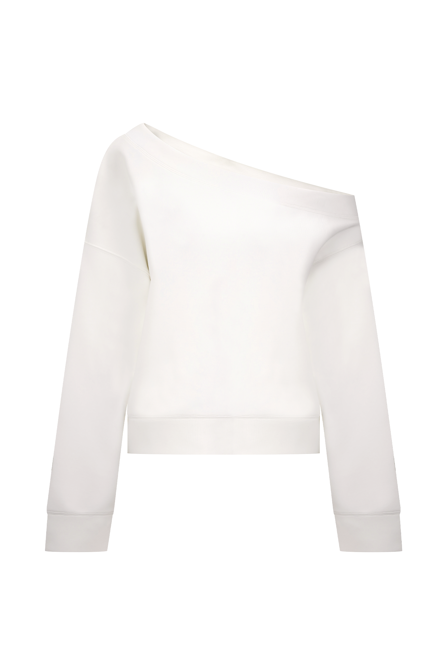 Aiden Slouchy Crew Jumper - Ivory、mySite、solidvoid