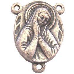  Sacred Heart with Lady of Sorrows center-Pewter (2.3cm-0.9)、mySite、elrpsem3k