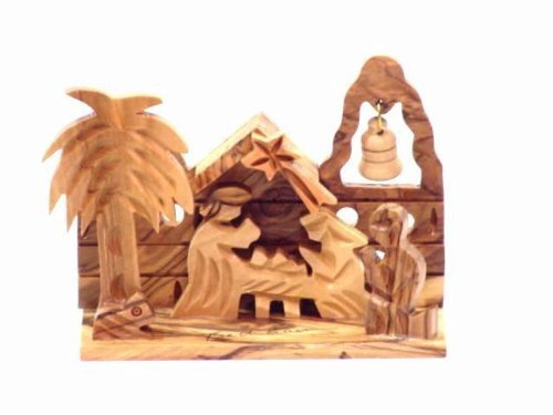  Holy Land Market Olive Wood Nativity -Christmas Village、mySite、elrpsem3k