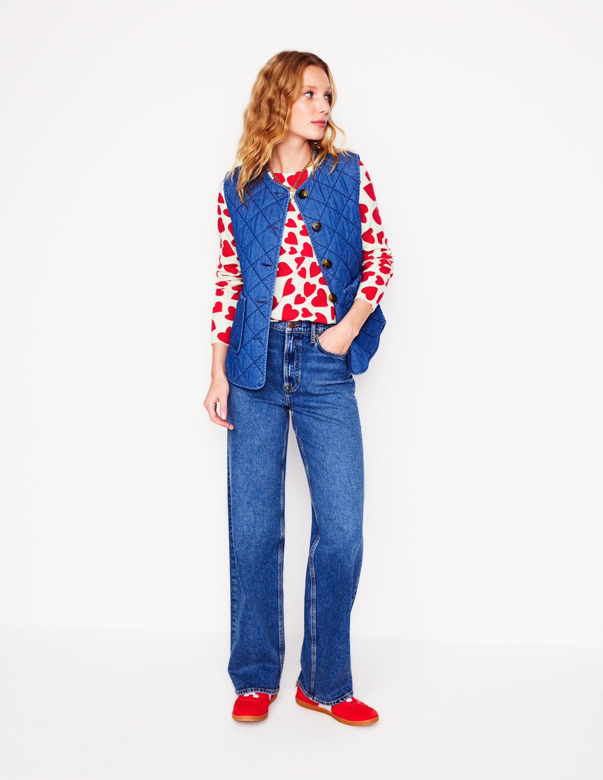  Eva Cashmere Crew Neck Jumper-Ivory, Heart Cluster、mySite、ashleygrahame