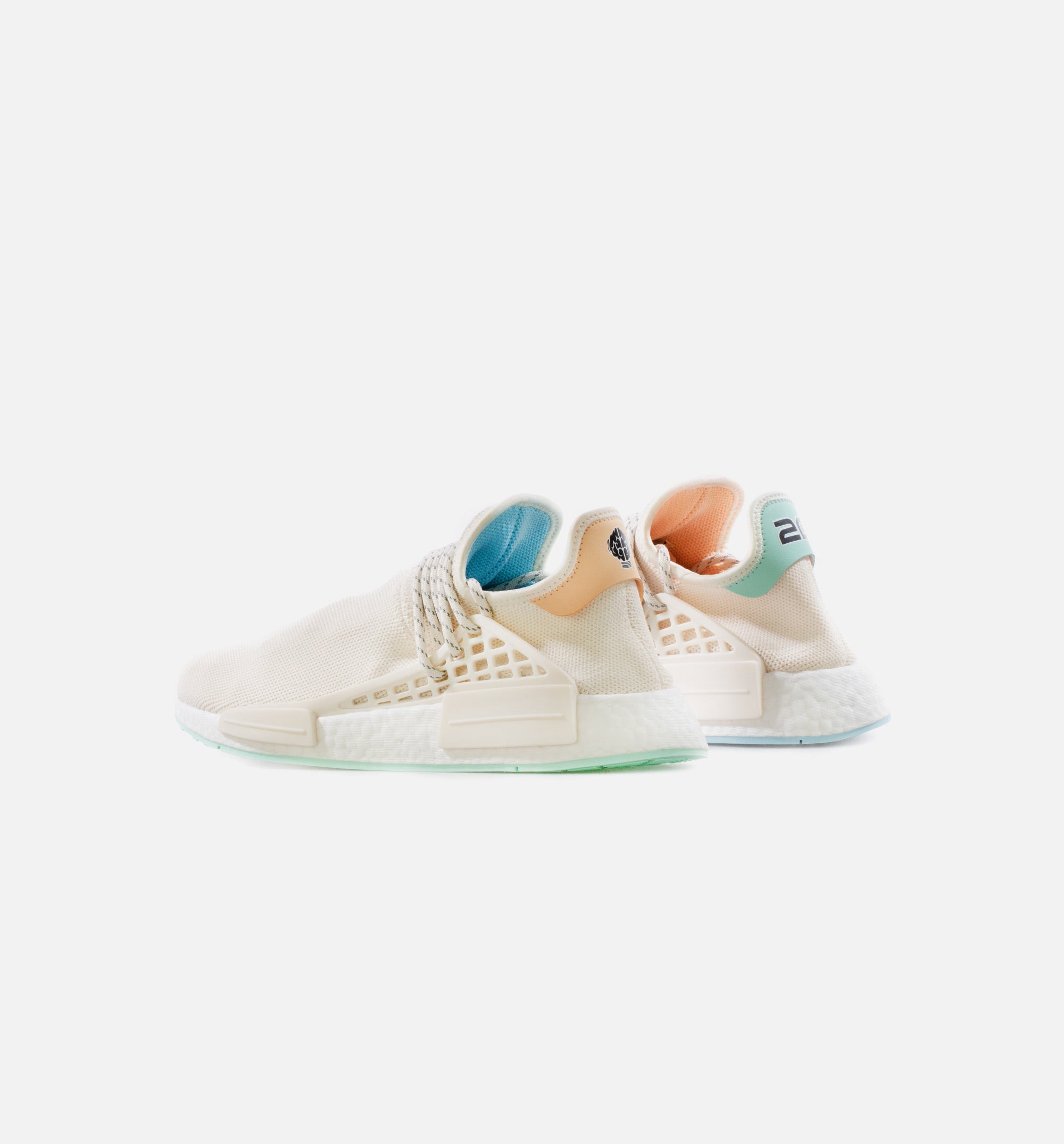 PW HU NMD N.E.R.D Mens Lifestyle Shoe - Chalk White/Glow Orange、mySite、dreamappss