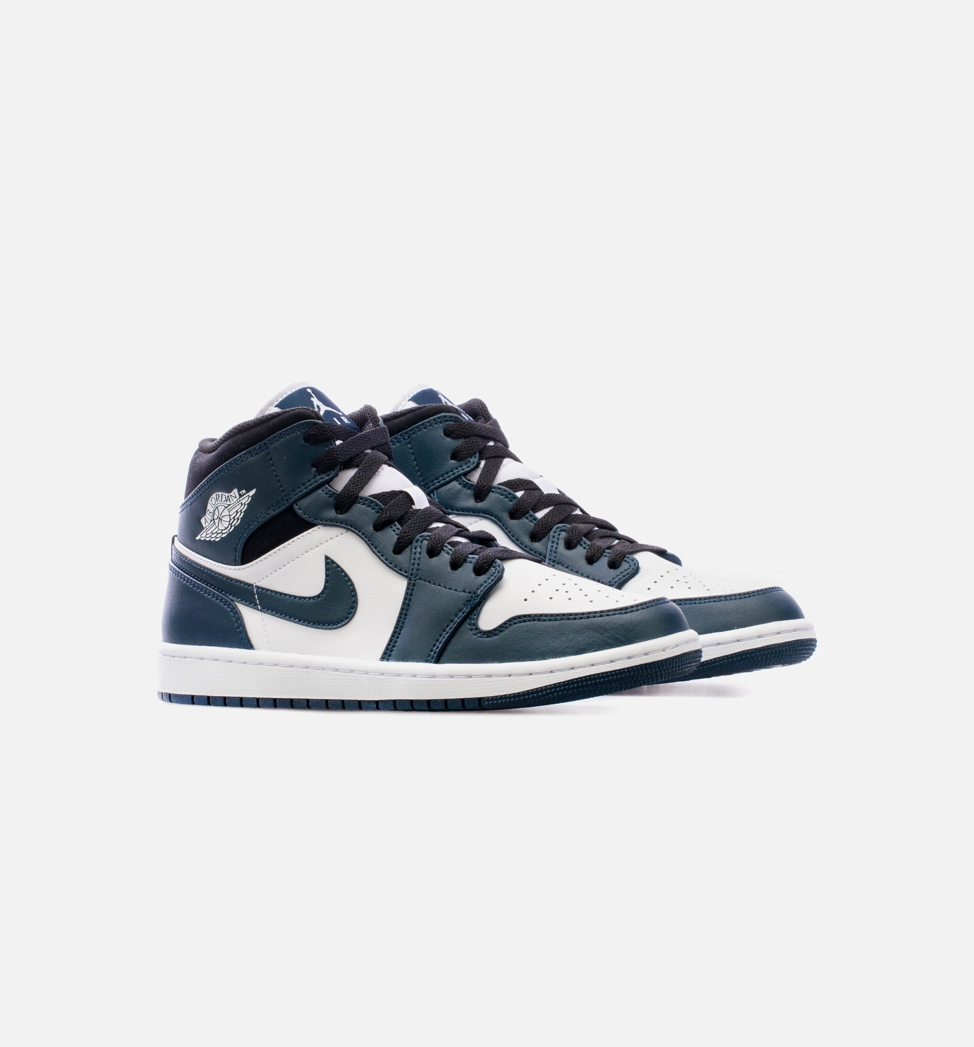 Air Jordan 1 Mid Dark Teal Mens Lifestyle Shoes - Black/ Armory Navy、mySite、dreamappss