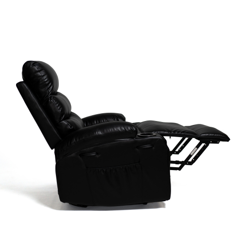 21"seat width,large size Electric Power Lift Recliner Chair Sofa for Elderly, 8 point vibration Massage and lumber heat, Remote Control, Side Pockets and Cup Holders, cozy fabric, overstuffed arm pu、、casual