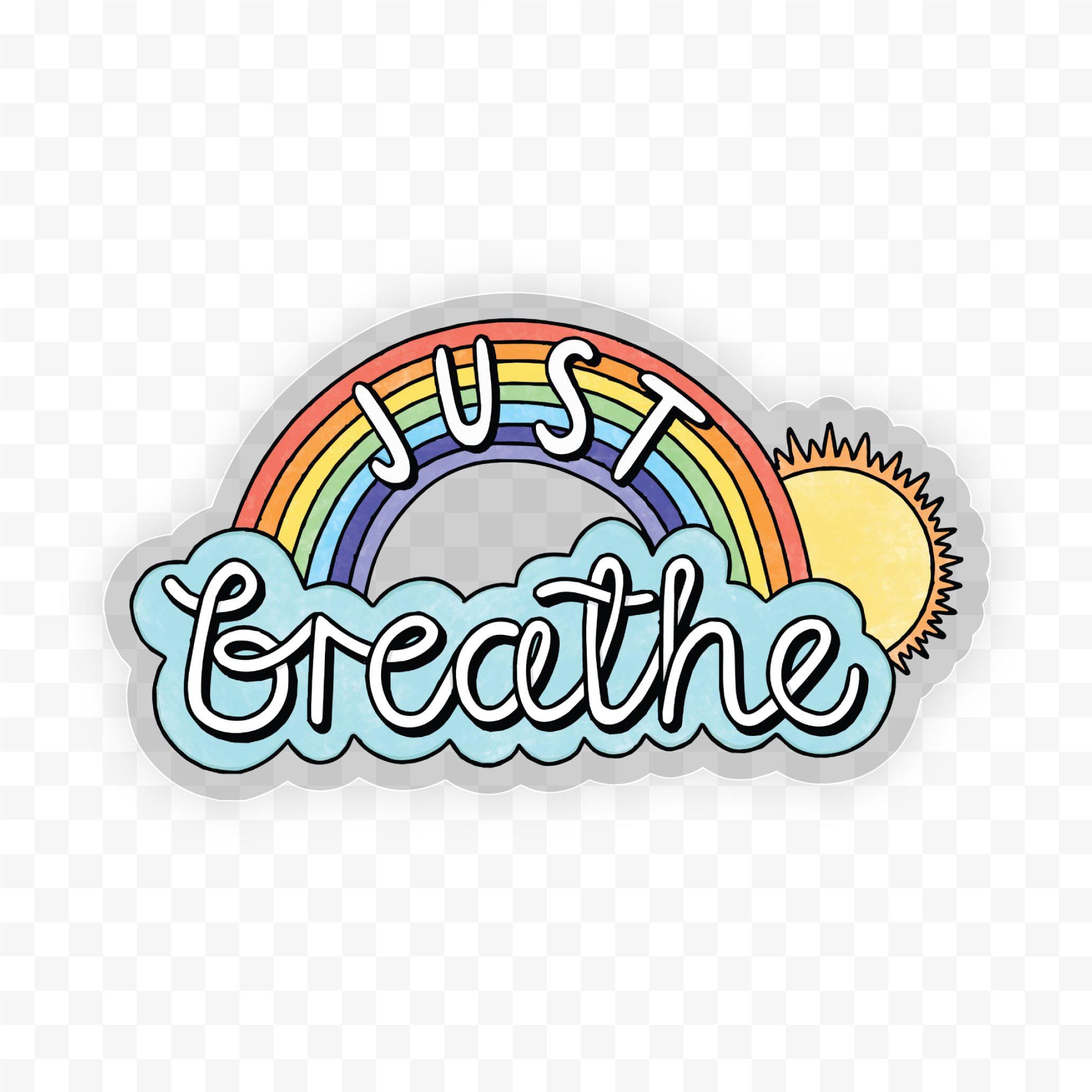  Just Breathe Clear Sticker、mySite、elrpsem3k