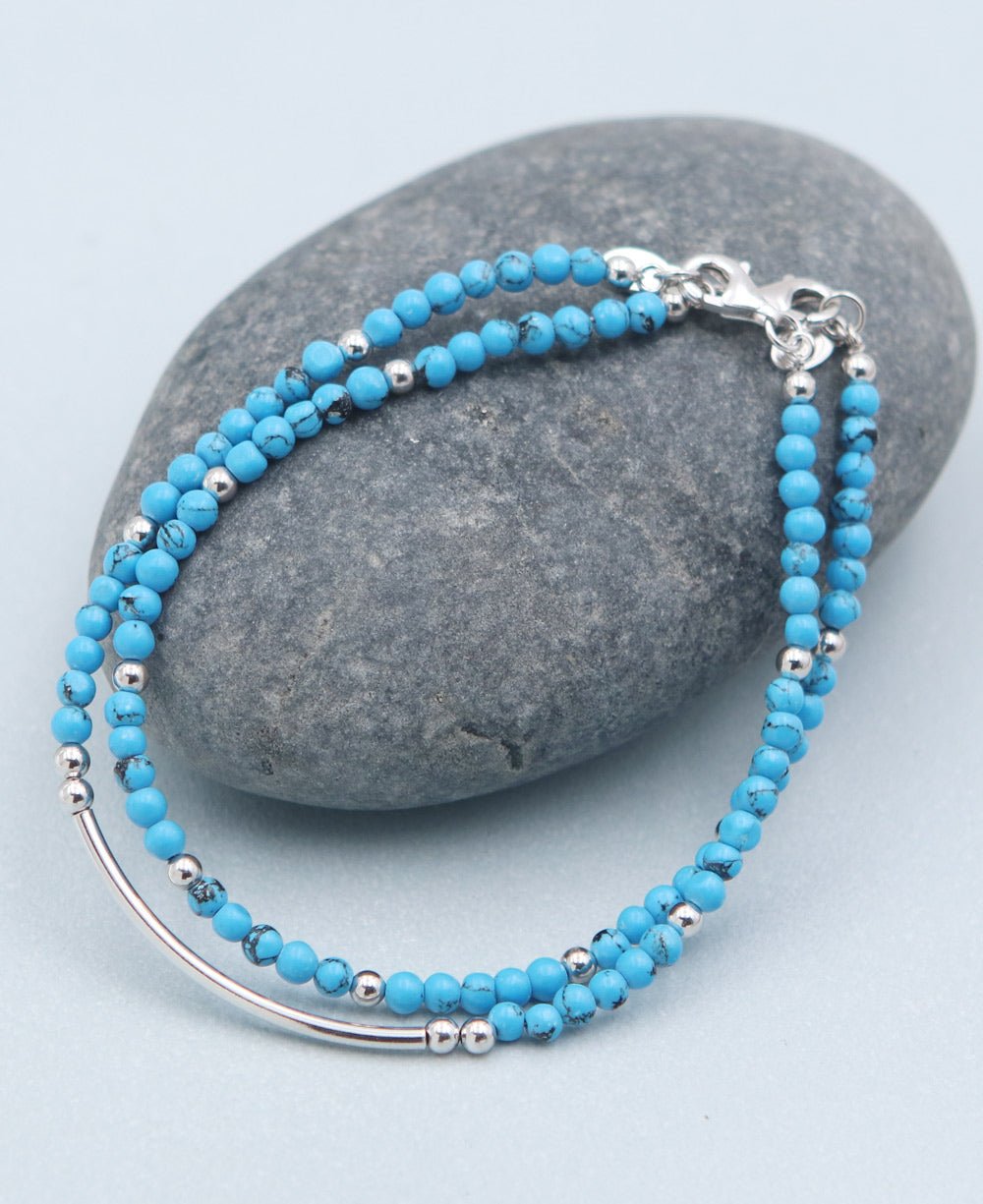 Dainty Beads Turquoise Gemstone Bracelets, Multiple Styles、mySite、topwebapps