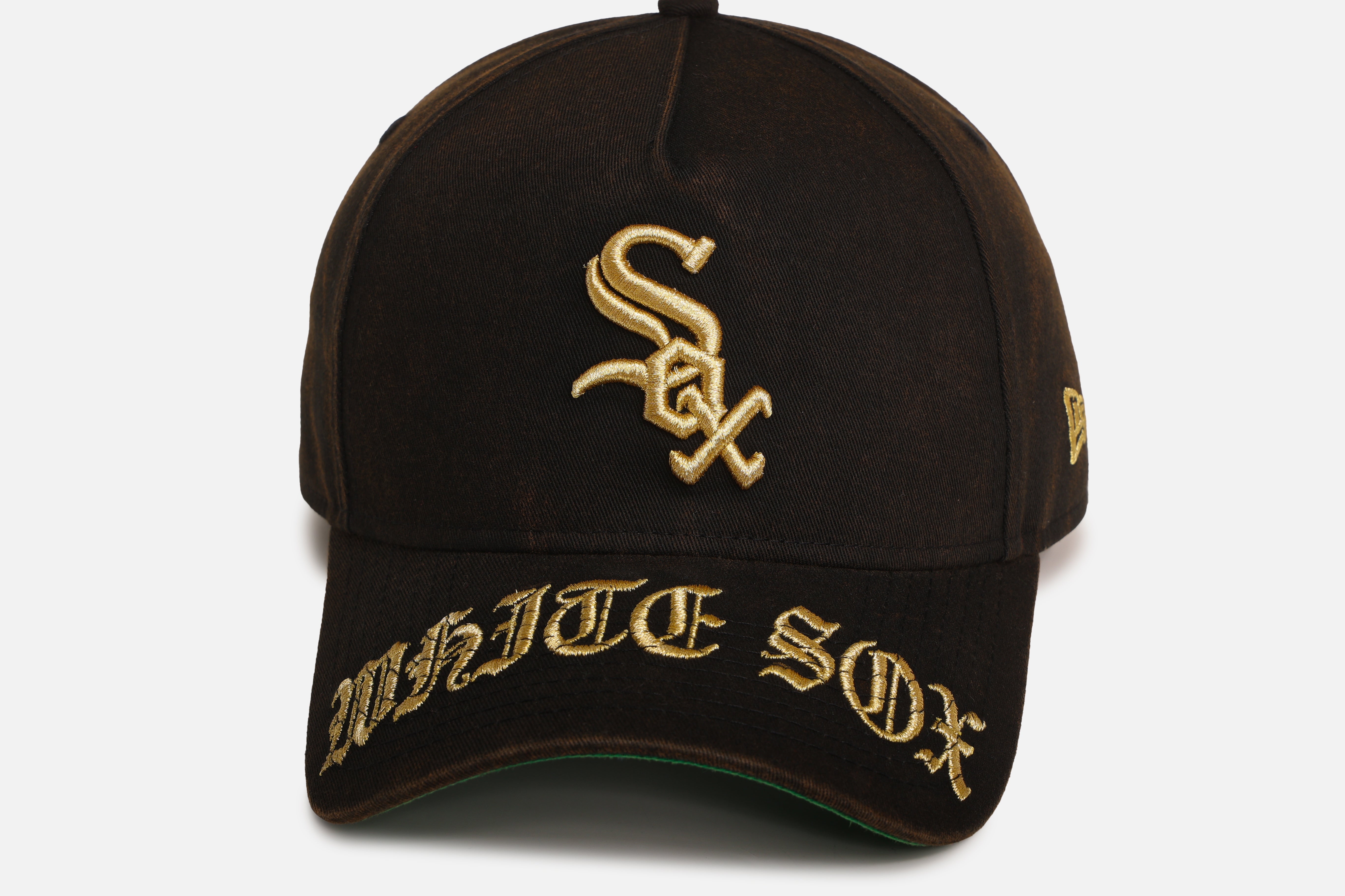New Era Chicago White Sox 'Washed Gothic Visor' 9OFRTY A-Frame Snapback Black、mySite、zt4zffjzw