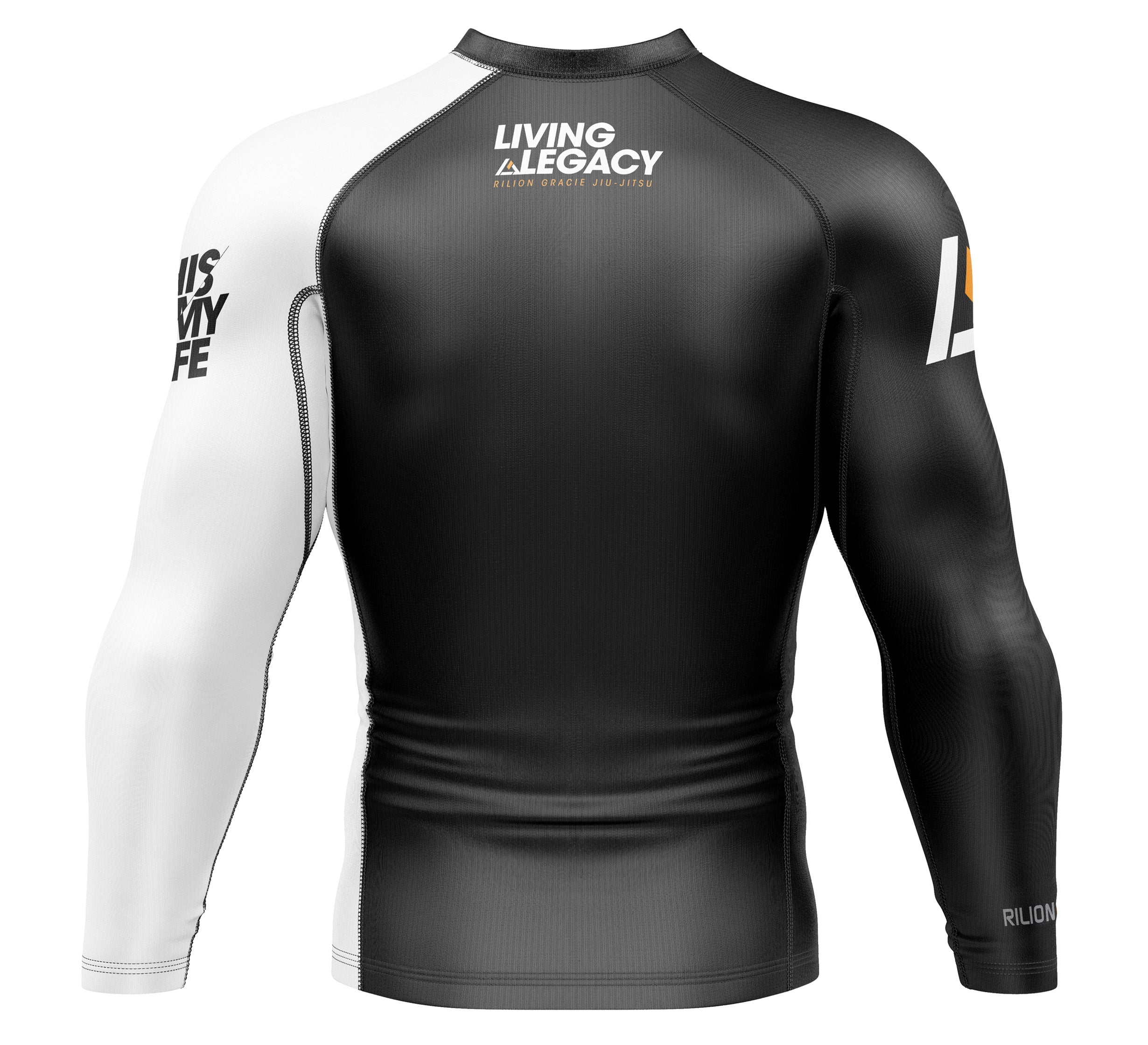 Rilion Gracie Long Sleeve Ranked Rashguard White、mySite、gigharbornorthrealestate