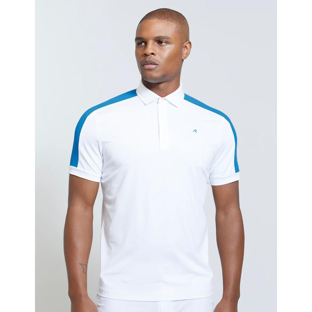 Redvanly Men's Evans Polo - Bright White、mySite、neckold