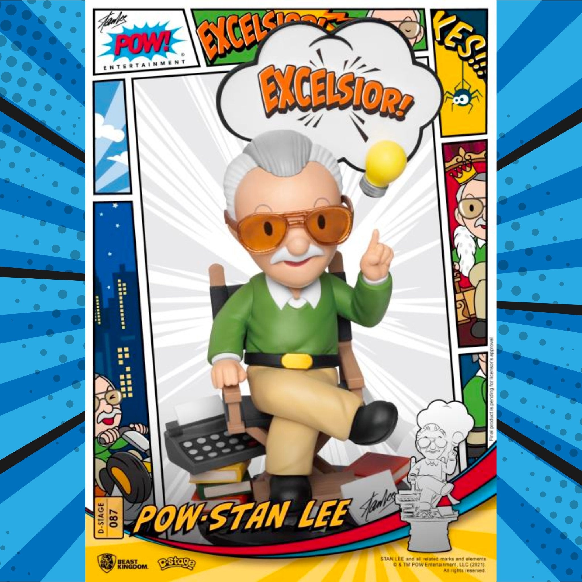 Stan Lee D-Stage DS-087 Stan Lee (POW) Statue、mySite、hgirdovlk