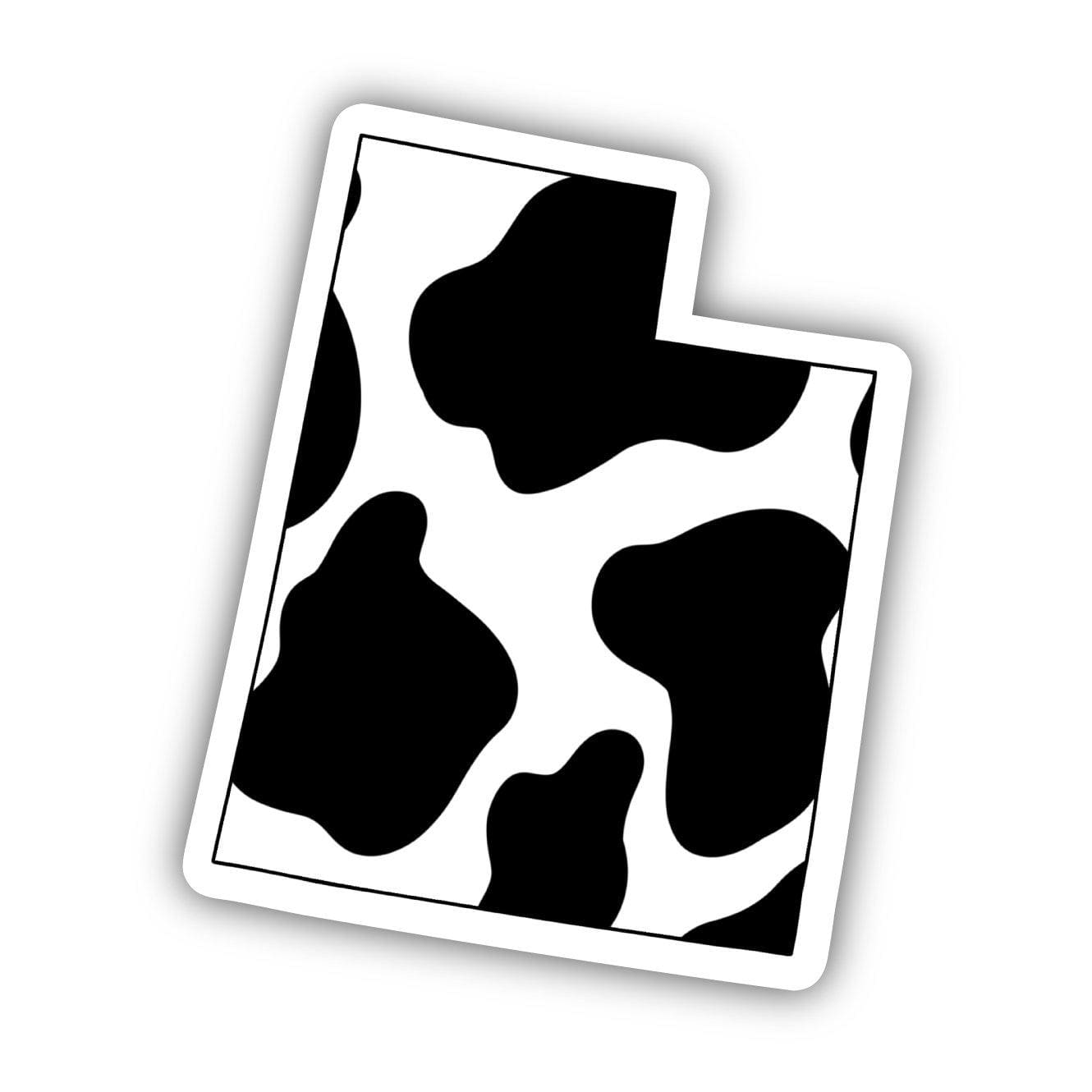  Utah Cow Pattern Sticker、mySite、elrpsem3k