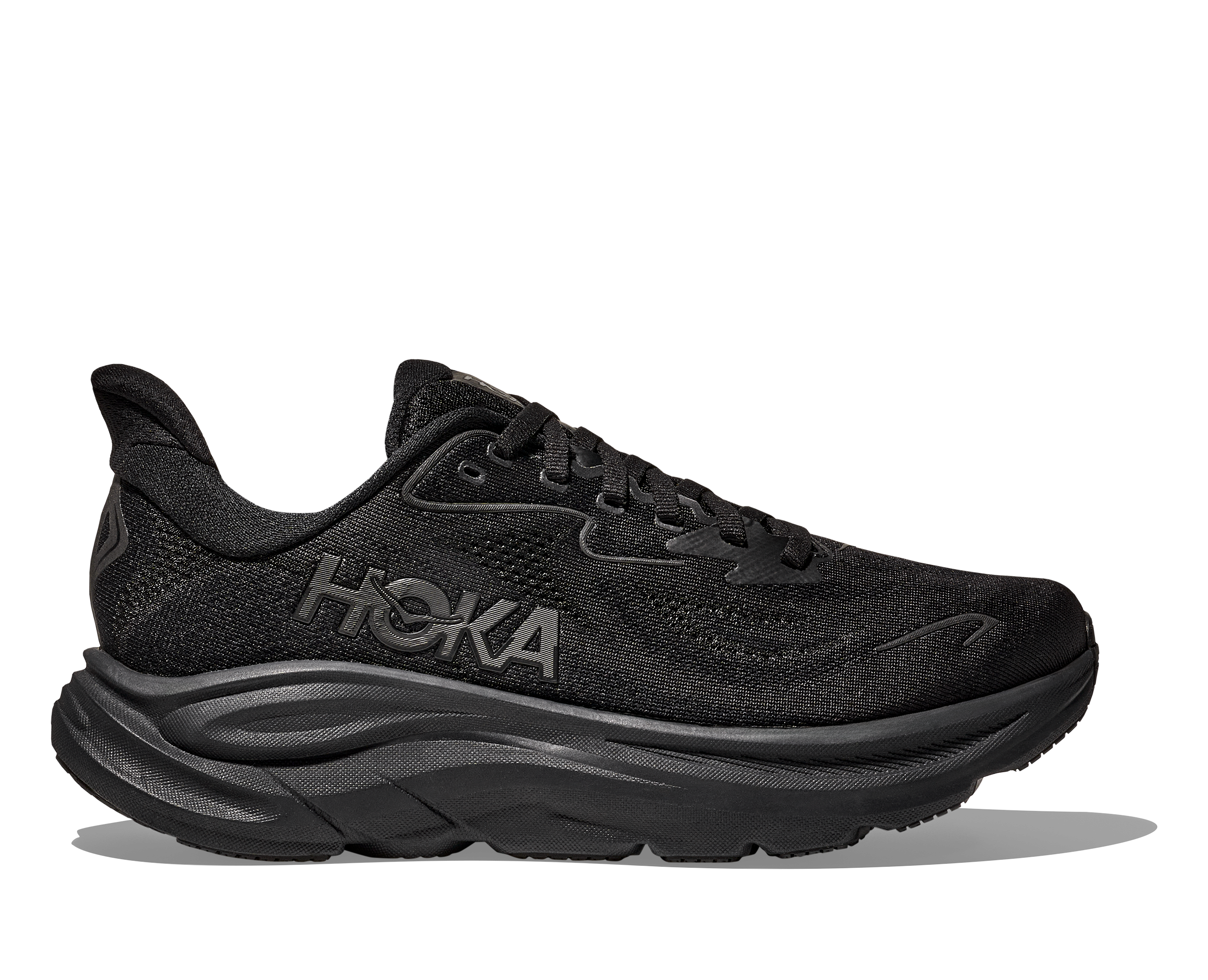  HOKA Men's Clifton 10 Cushioned Running Shoe - Black/Black、mySite、preschool7hills