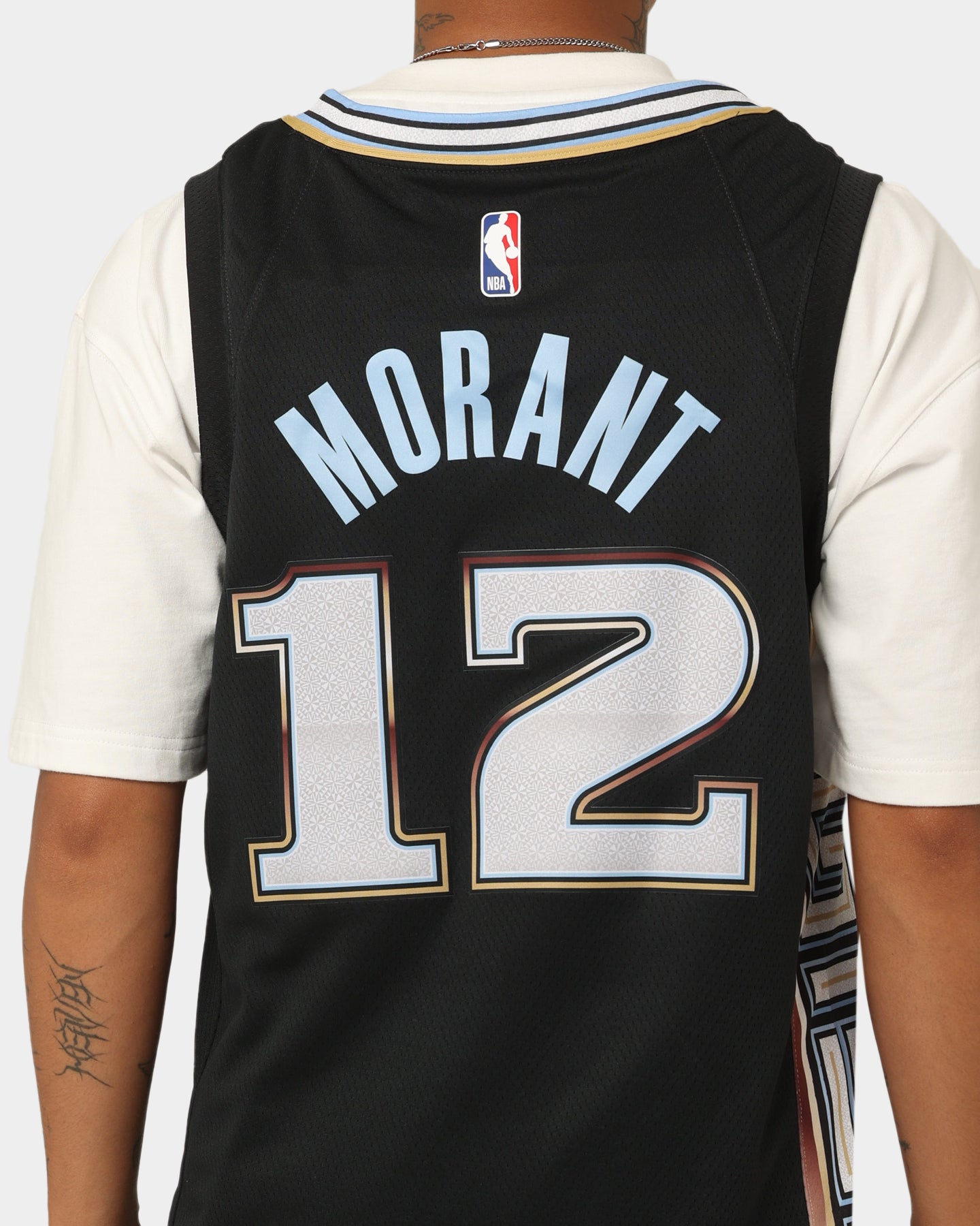 Nike Ja Morant Memphis Grizzlies #12 City Edition Nike Dri-FIT NBA Swingman Jersey Black、mySite、zt4zffjzw