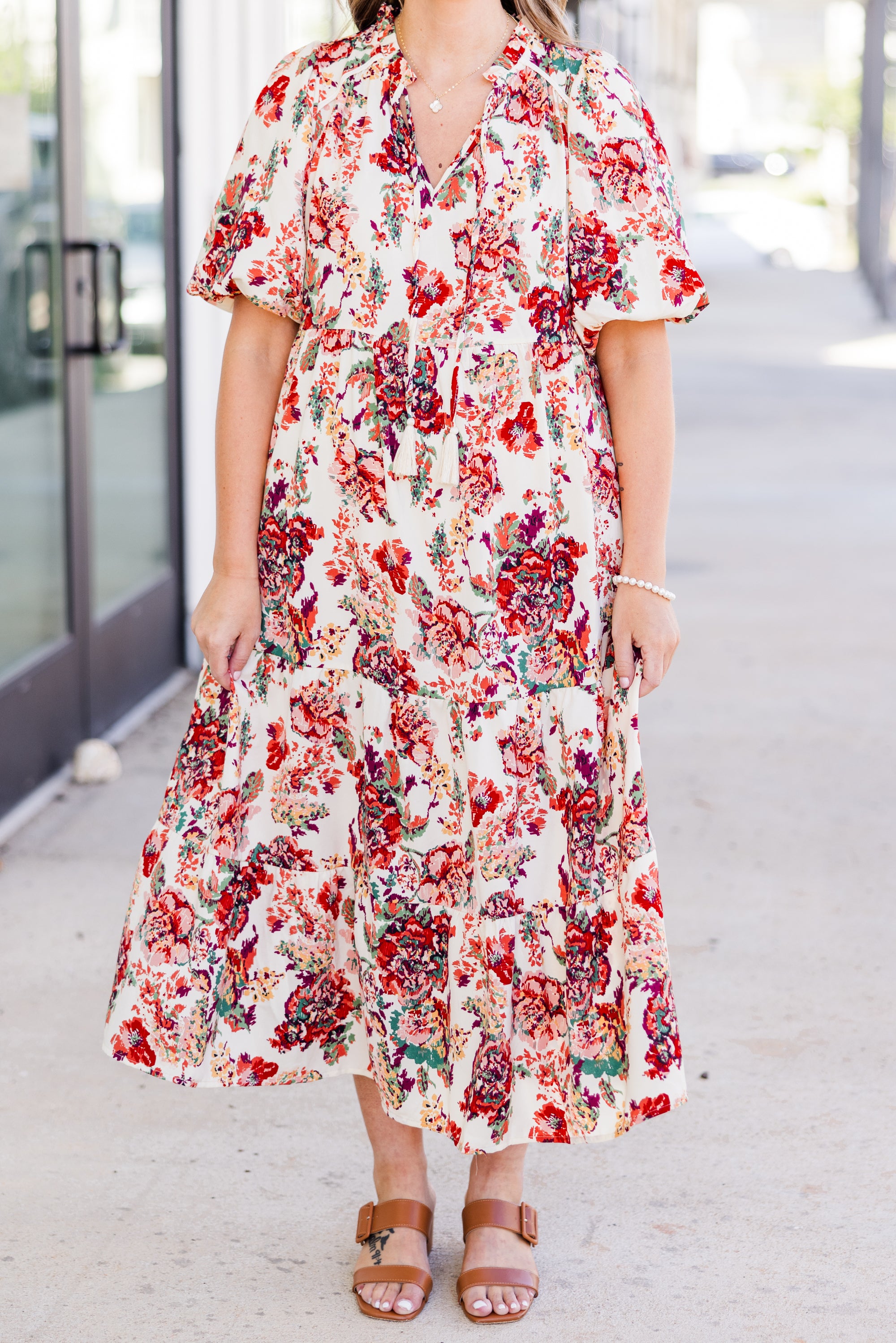  Always Grateful Midi Dress, Cream、mySite、justintrudeaud