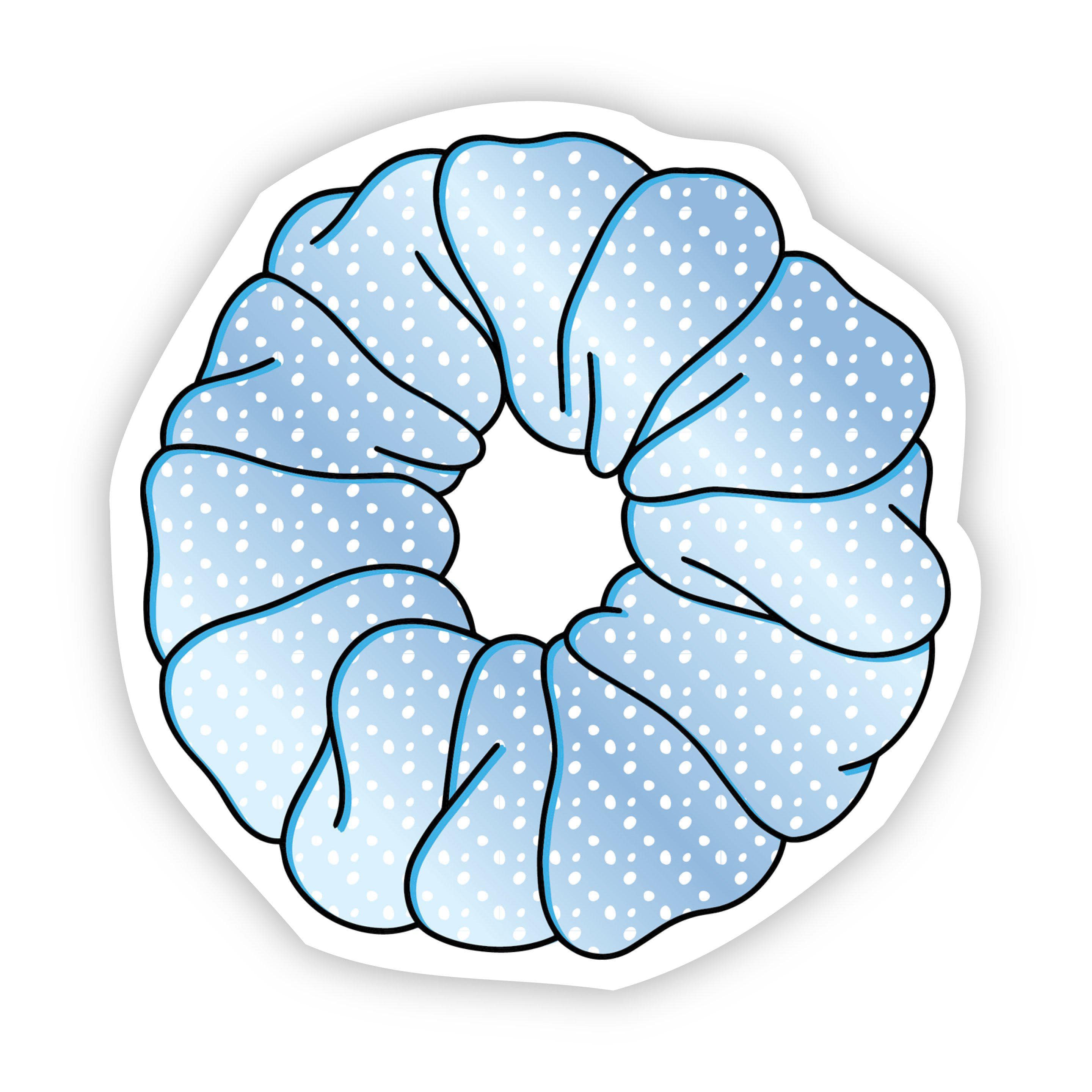  Scrunchie Blue Aesthetic Sticker、mySite、elrpsem3k