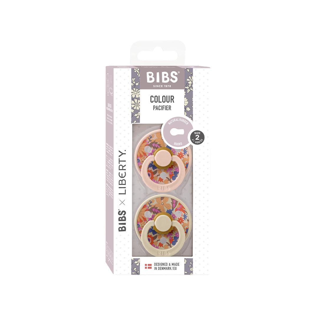  BIBS X LIBERTY Colour Latex Pacifier - 2 Pack - Blush Mix - June Blossom、mySite、merchandisen