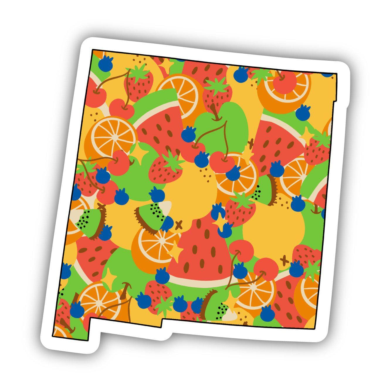  New Mexico Fruit Pattern Sticker、mySite、ghnorth