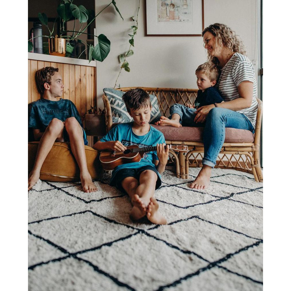 Cotton Berber Black Washable Area Rug、mySite、gigharbornorthrealestate