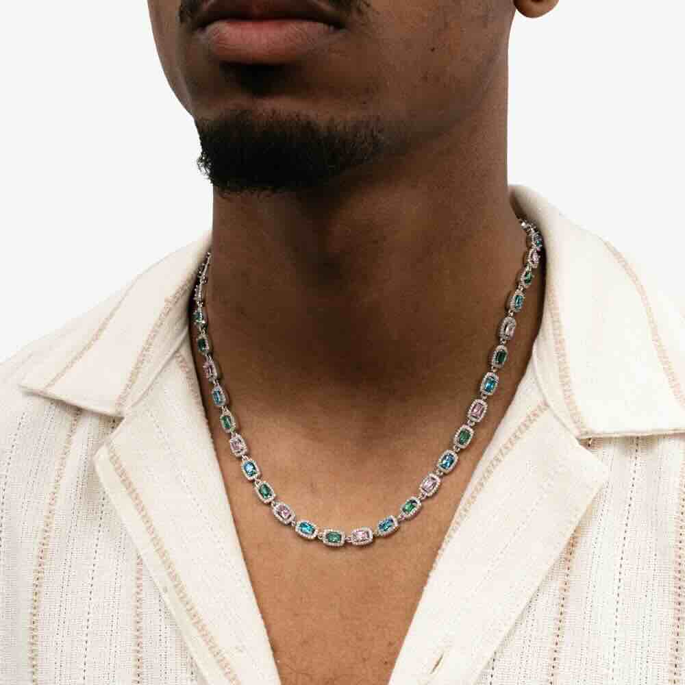 Three Color Moissanite Gemstone Chain、mySite、hinf8tx79