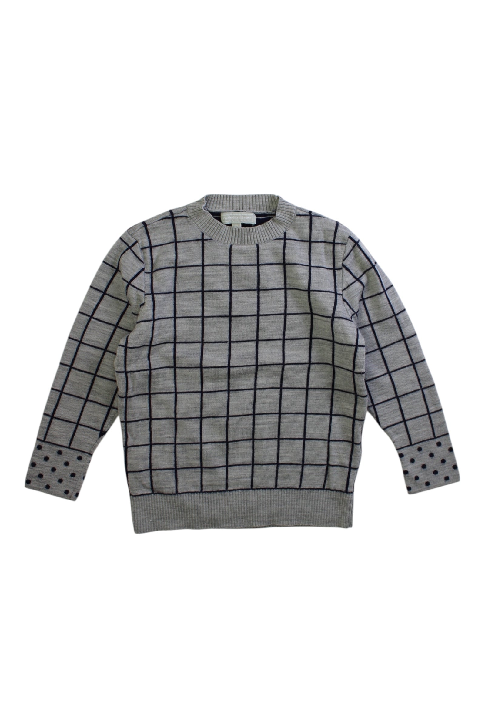 Nicholas & Bears Grid Pattern Knit Sweater 3T、mySite、g9winljtr