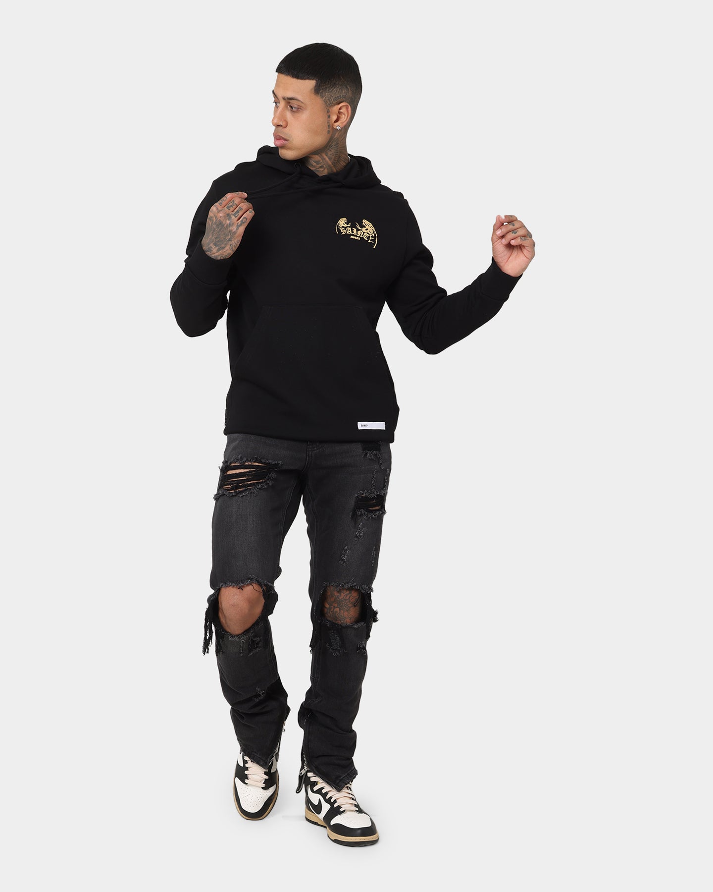 Saint Morta Venomous New Age Vintage Hoodie Black、mySite、zt4zffjzw