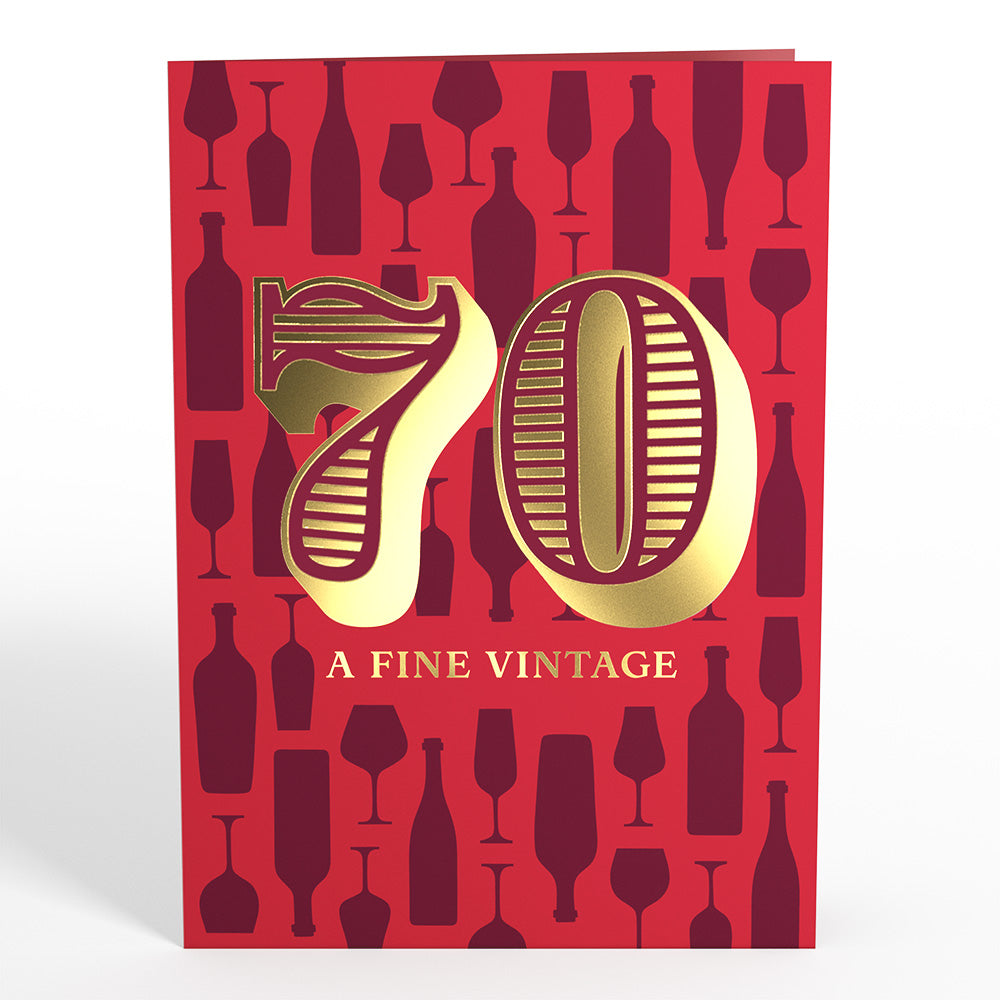 A Fine Vintage 70th Birthday Pop-Up Card、mySite、solidvoid