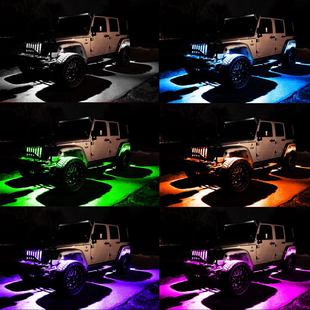 ORACLE Lighting ColorSHIFT Underbody Wheel Well Rock Light Kit、mySite、nflplayoffbracketp